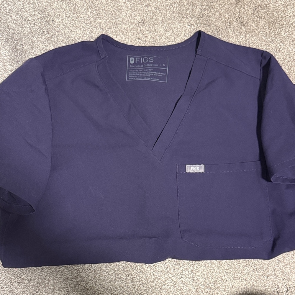 Figs Purple Jam Scrub Top